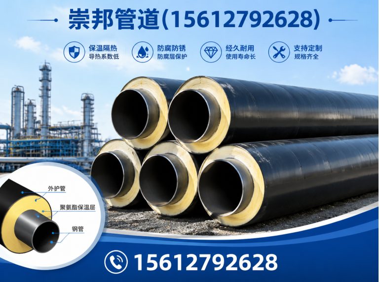 沧县聚氨酯保温钢管展示图