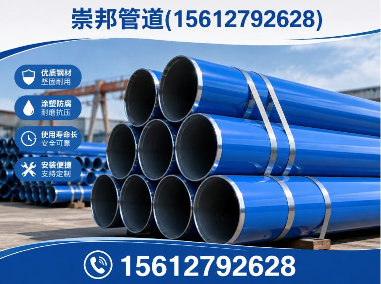 沧县3PE防腐钢管展示图